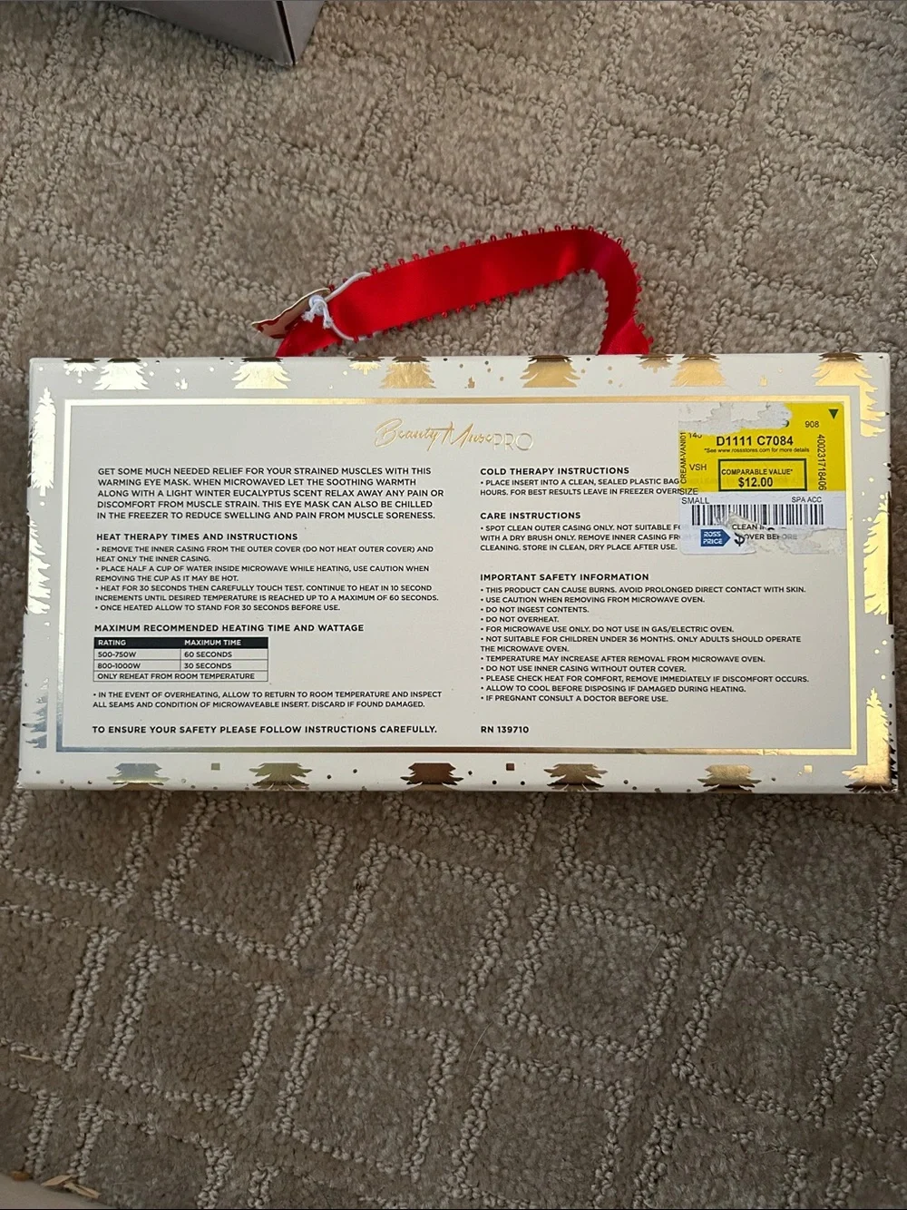 Warming Eye Mask - White